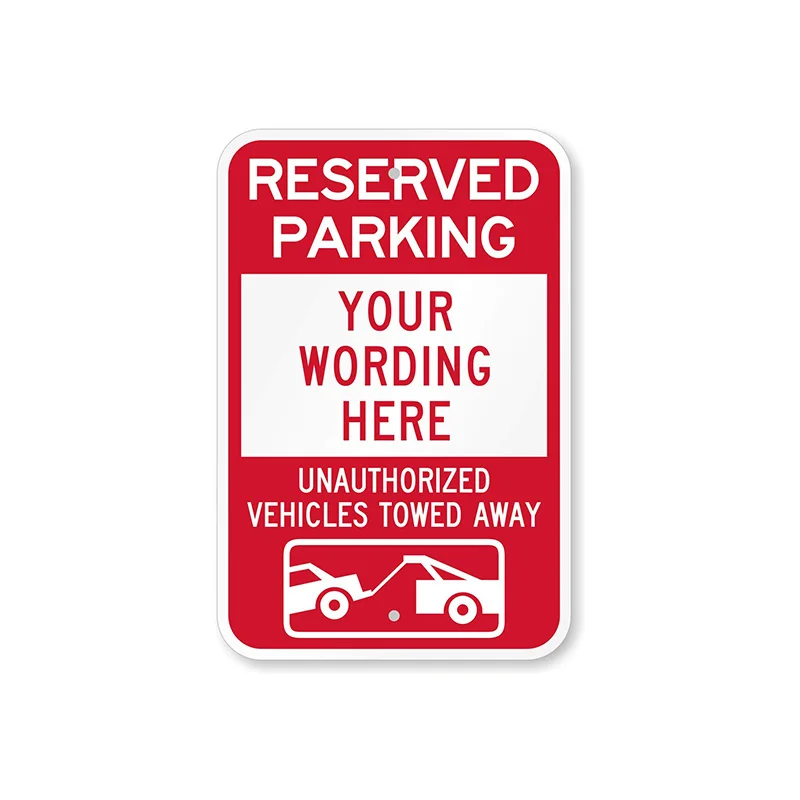 Anodized aluminum engraved Reserved Parking Handicap Plate Arizona Funny Metal Tin Yard Signs with Trained Large Dogs Sign