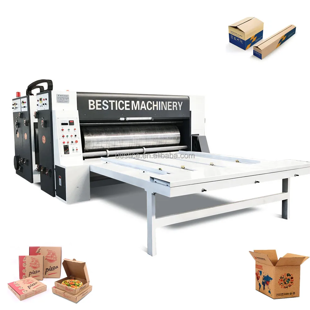 carton printing slotting die-cutting machine industrial flexographic flexo flex color printer die cut machinery sale prices