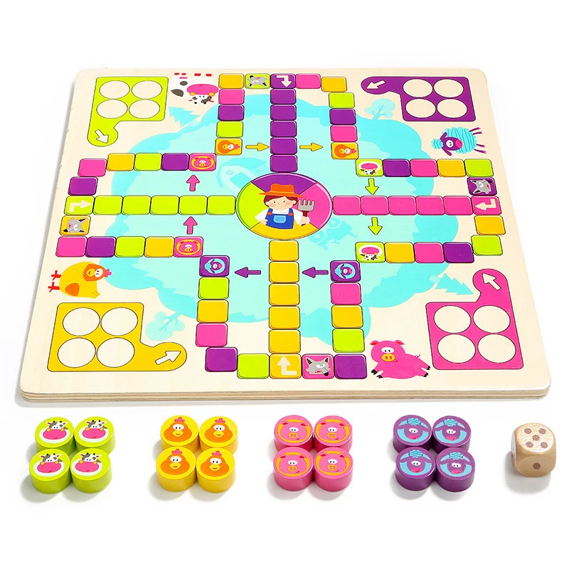 Деревянная настольная игра «Два в одном», Летающие шахматы, Интерактивная настольная игра для родителей и детей, Летающие шахматы с Нарды