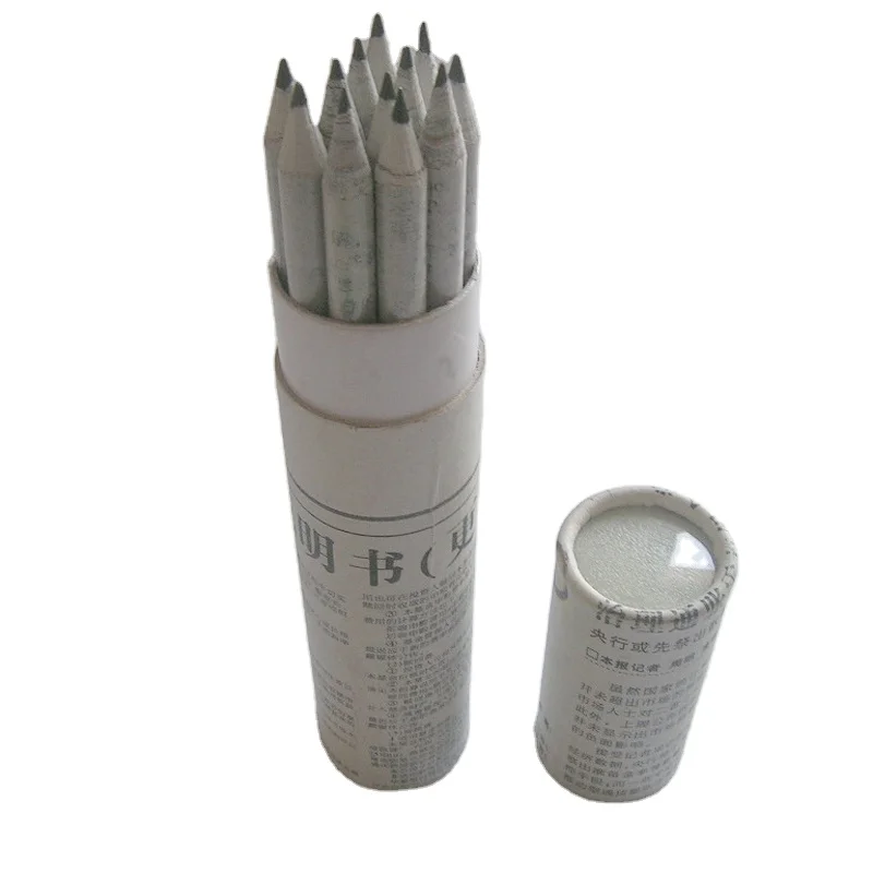 7 inches HB 2.0mm recycled newspaper pencil for