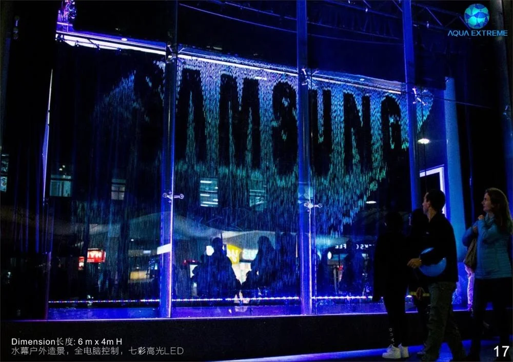 Dynamic digital Water curtain rain curtain for show event rent stage