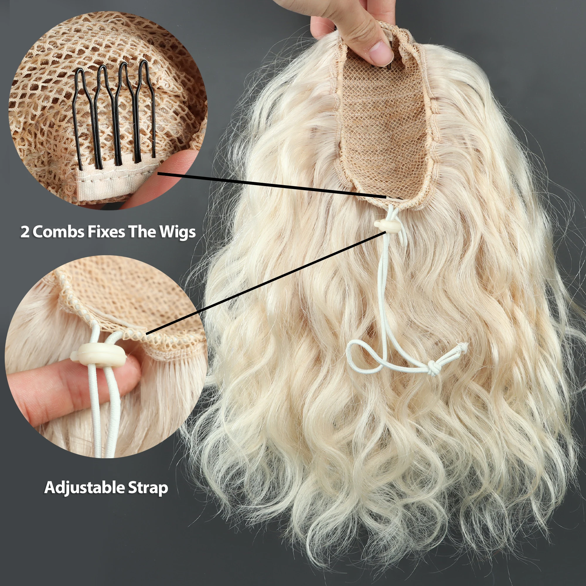 New Style ponytail raw human hair #60 double drawn virgin cuticle aligned drawstring ponytail extensions