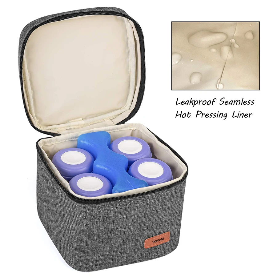 Travel Stylish Portable Breastmilk Cooler Bag for Four Bottles up to 5 Oz Insulated Baby Bottle breast milk cooler