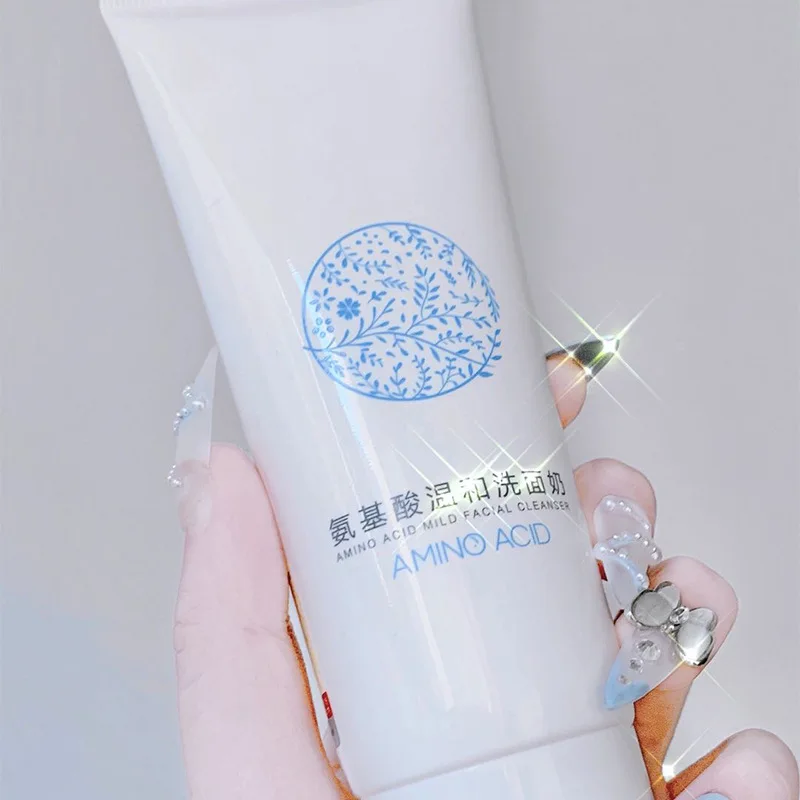 2021 Qise Hydrating Moisturizing Amino acid Face Cleanser Whitening  Cleanser Foam For Oily Skin face cleanser makeup