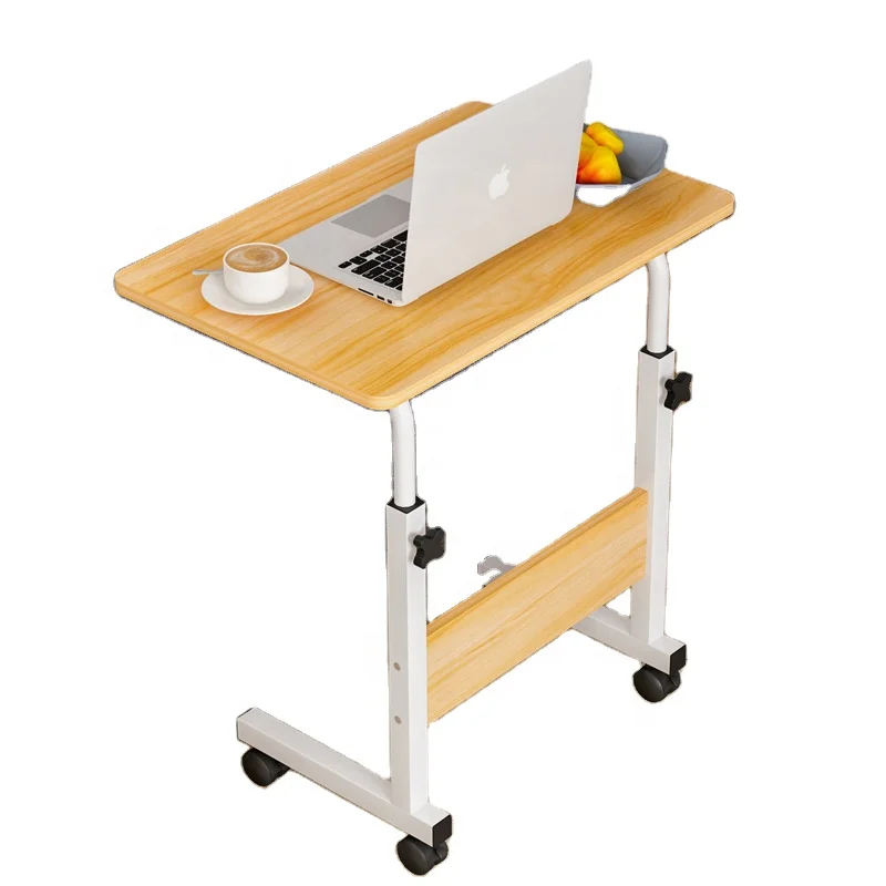 Movable Adjustable height laptop computer desk table design for home