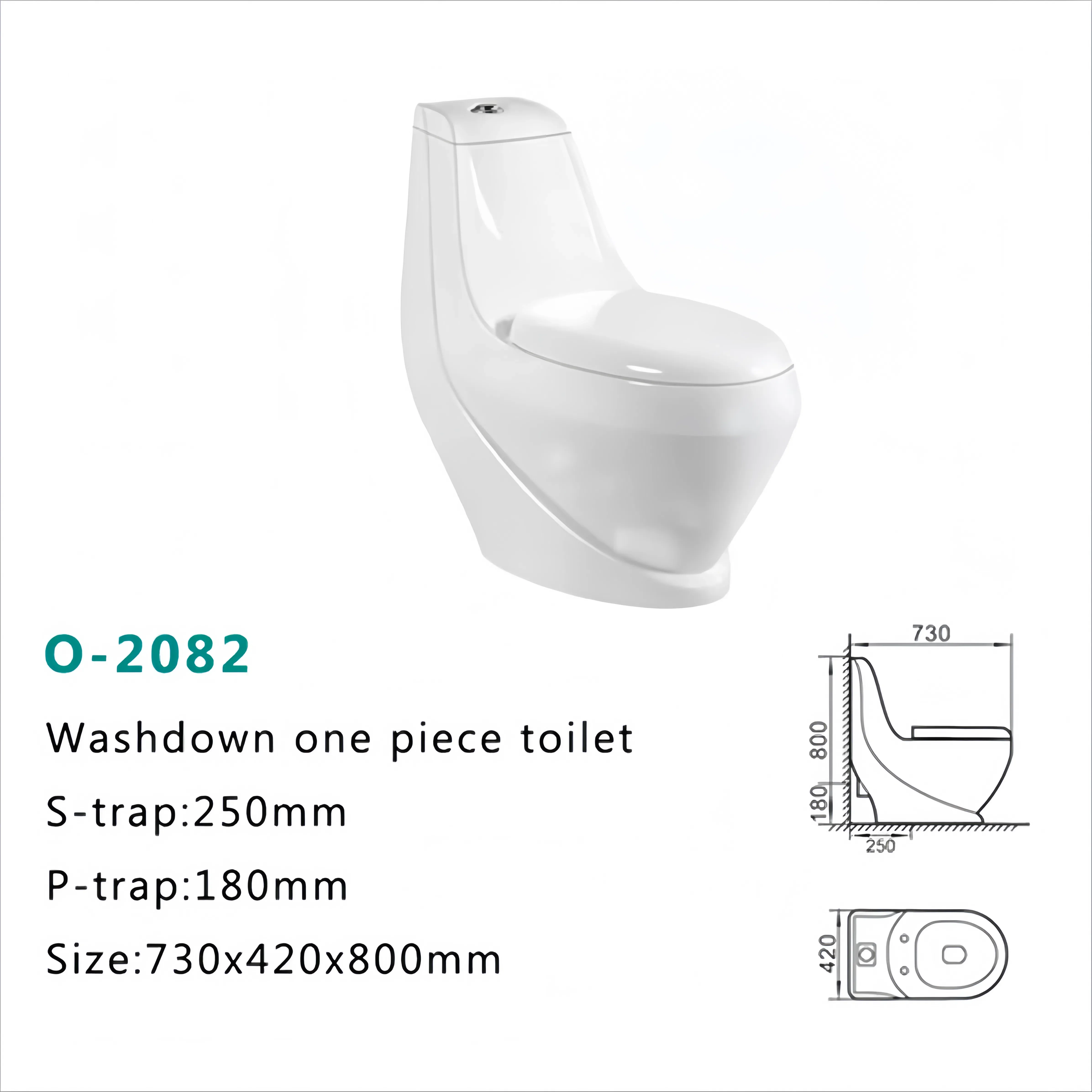 Modern Bathroom Suites Sanitary Ware Wc Ceramic One Piece Commode Basin P-trap Toilet Bowl Toilet Set with Free Standing Basin