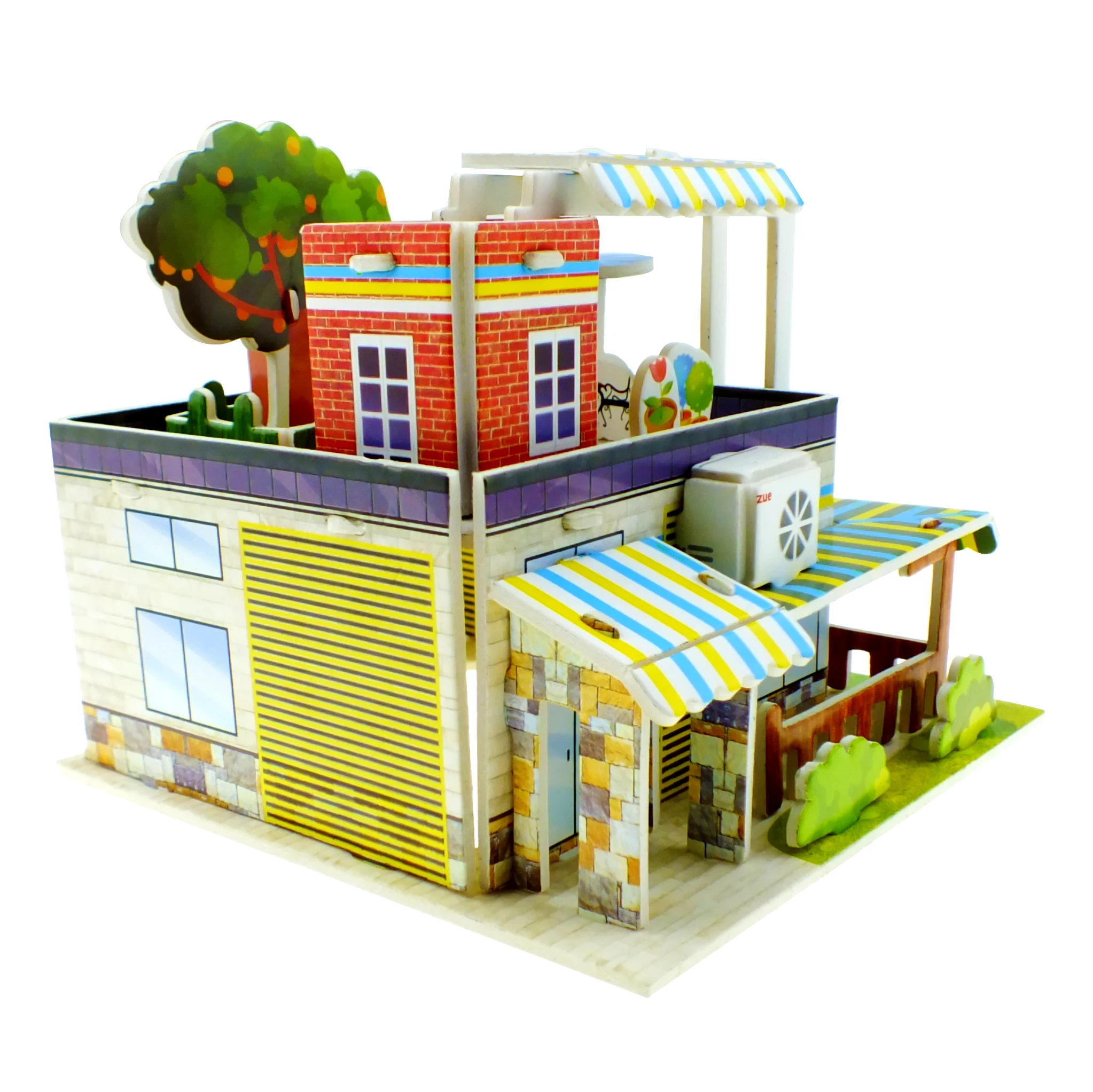 A Small Supermarket DIY Custom Handmade 3D Paper Puzzle Building  Model Jigsaw Puzzle