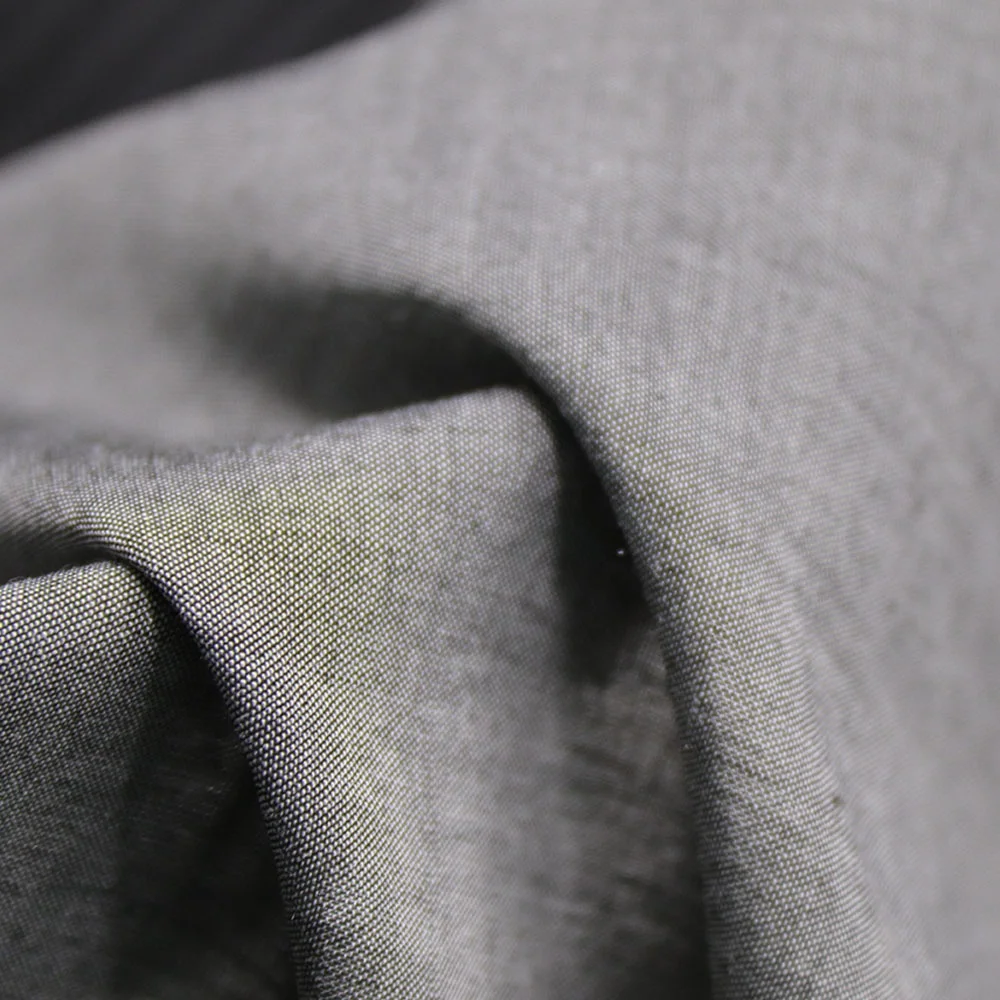 12120 # 28% tencel 28% хлопок 44% полиэстер саржа тканая ткань для женских пальто растения