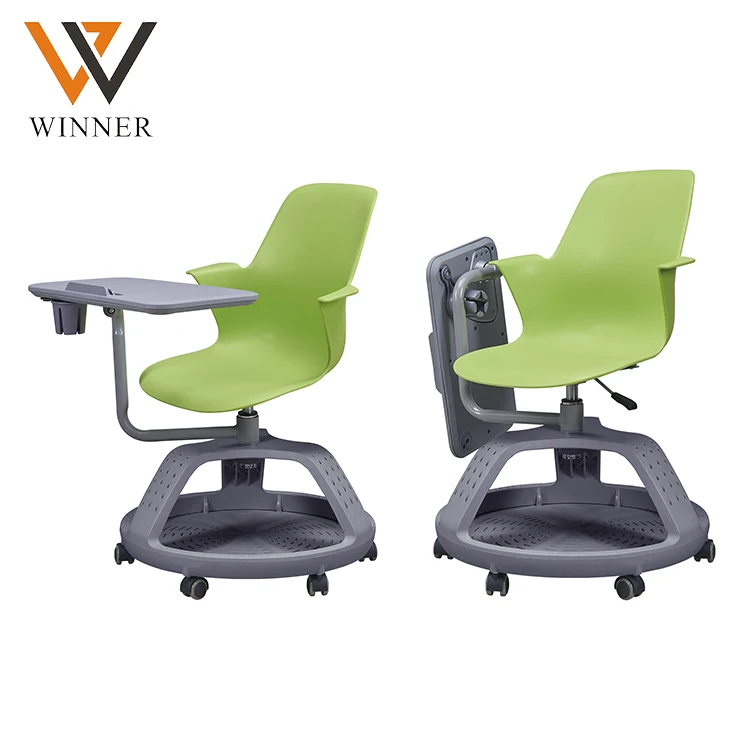 Removable School Table Chair Plastic Desks Writing Pad Modern Comfortable College Training School Furniture for Sale