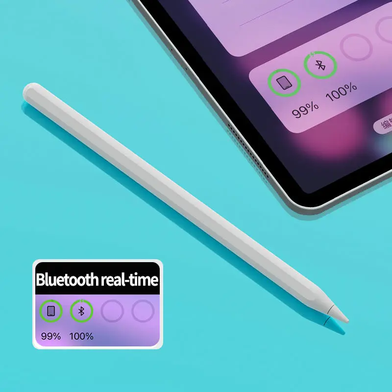 Wholesale New automatically wireless charging active stylus pen with attached magnetically to compatible  iPad