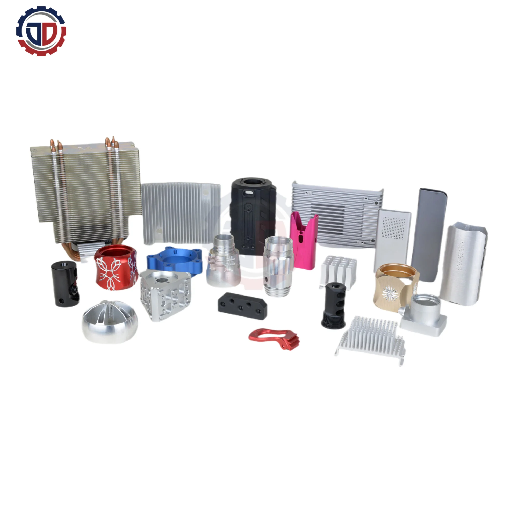 CNC processing custom aluminum radiator products for computer LED lamps cooling