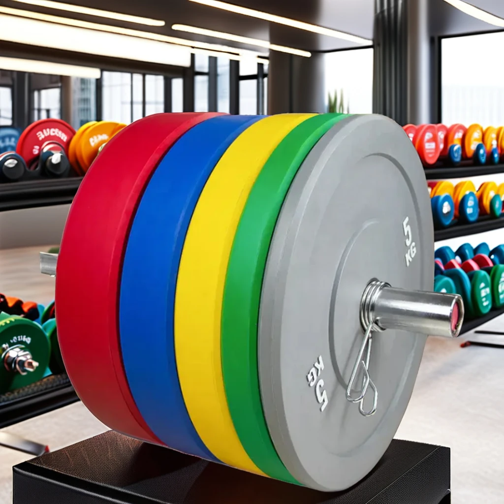 Competitive 20kg Free Weight Bumper Plate Colorful Rubber-free Gym Barbell Plate Cast Iron Steel Material CPU OEM ODM Logo