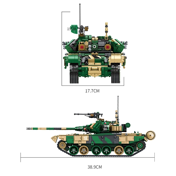 Panlos 632005 1773 шт. техника русский T90 главный боевой танк военный конструкторных блоков Детские кубики для детей