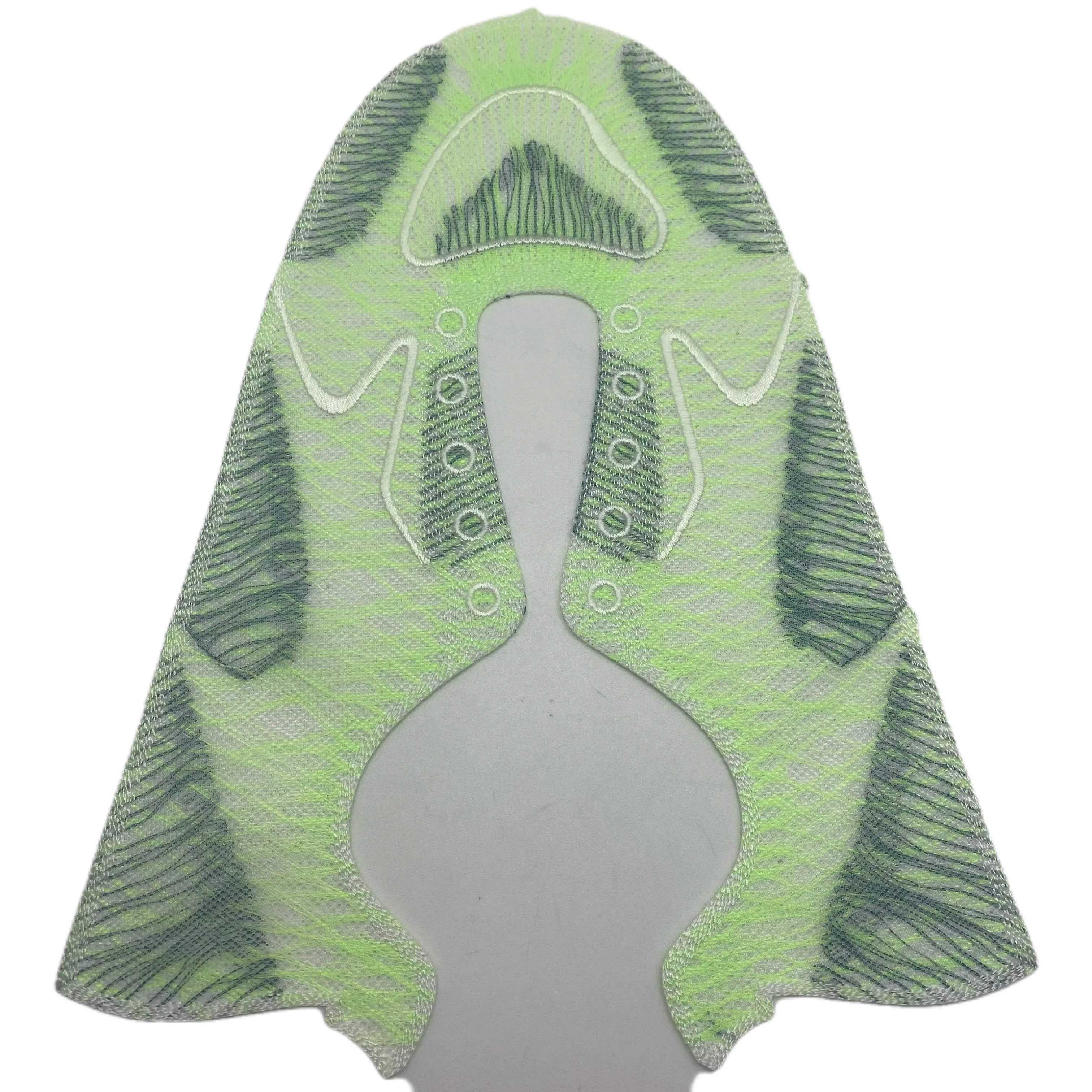 breathable special embroidery casual running sport polyester custom semi finished eco friendly recycld shoes upper