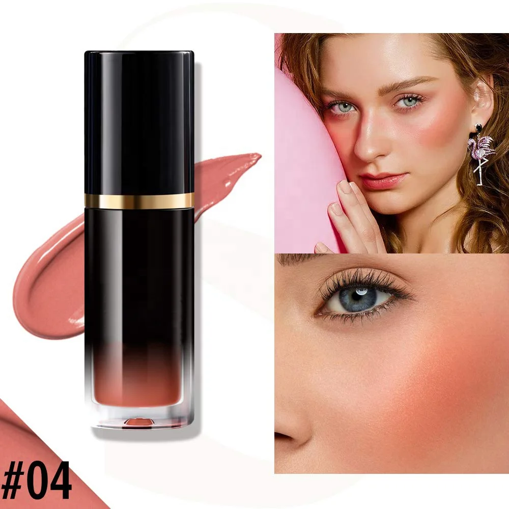 Make-Up Pigmented Liquid Cheek Blusher Cream Gel Long Lasting Lightweight Blendable Face Blush
