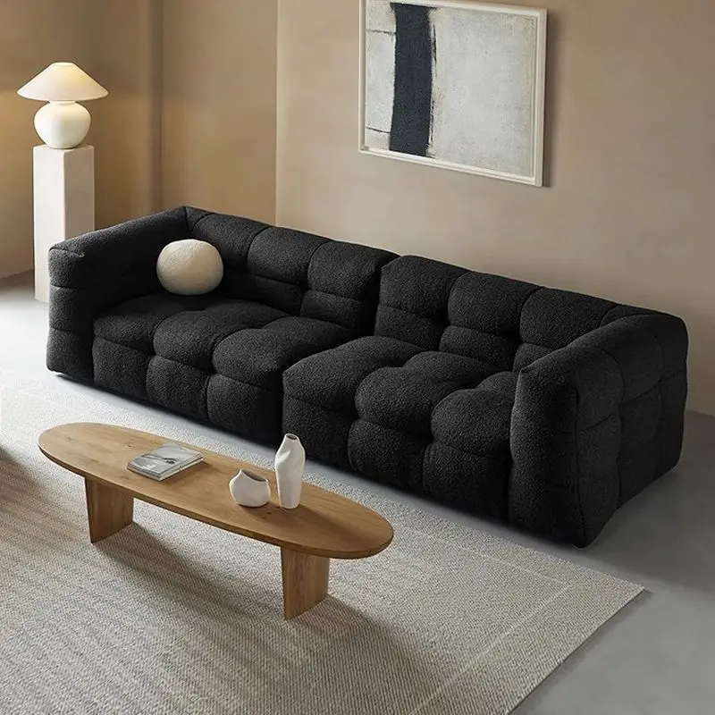 KEHUI Luxury sofa set living room modern new design l shape furniture italian light compressed couches velvet luxury sofas