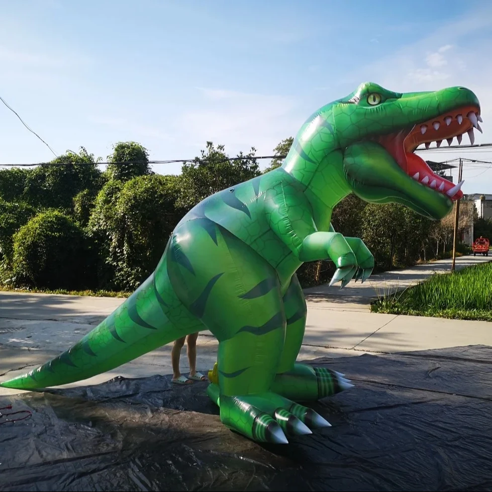 Customized Inflatable Green Dinosaur Inflatable Fierce Tyrannosaurus Rex