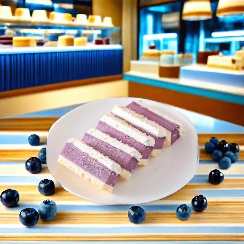 Wholesale High Quality Purple Potato Egg Tart Cake Frozen mousse cake Baking Cake Factory
