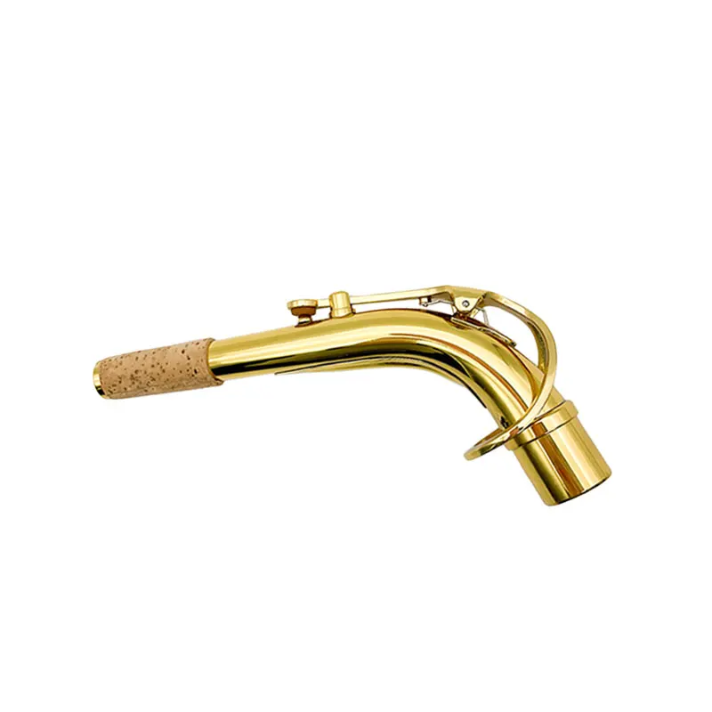 alto saxophone tenor saxophone curved neck mouthpiece tube Brass lacquered gold brass instrument accessories