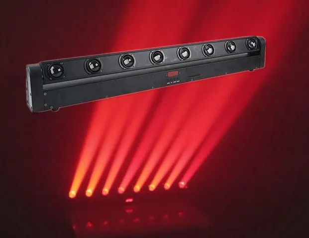 LED Moving Beam Bar Lights RGBW 4IN1 8pcs 10w LED Moving Beam Bar For DJ Party Club Stage Light