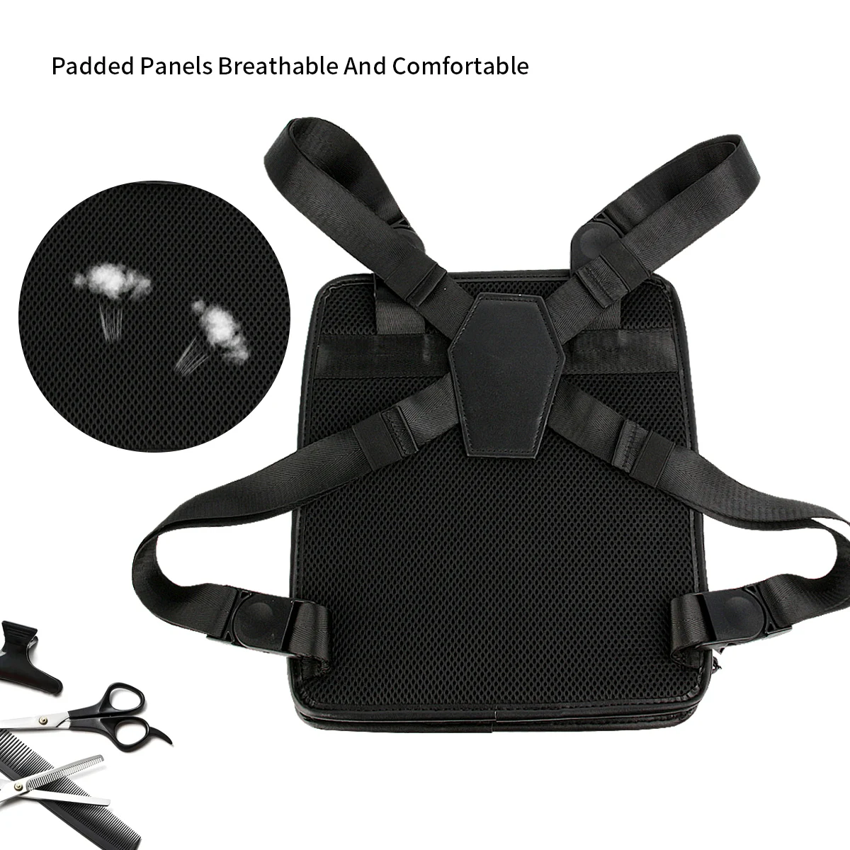 Multi Functional Hairdressing Shoulder Strap Hairstylist Scissors Hair Cut Electric Push Shear Hairdressing Shoulder Belt