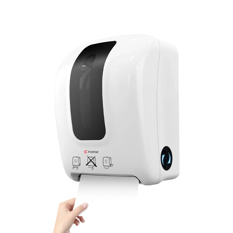 FQ 001 China Supplier Automatic Toilet Paper Towel Dispenser Auto Cut Hand Roll Holder Wall Mounted