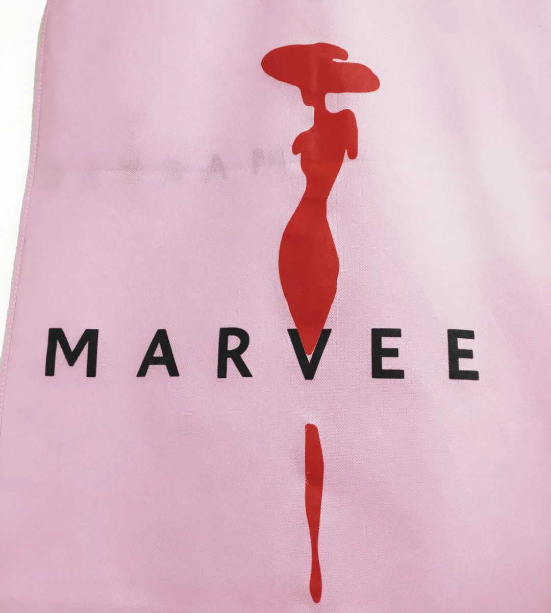 Pink non woven customized dress and bridal wedding dress cover and garment bags