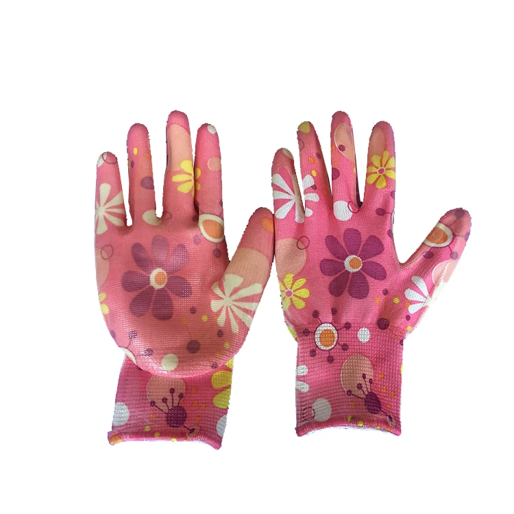 JingCai 13 г, рабочие защитные перчатки с покрытием из ПУ