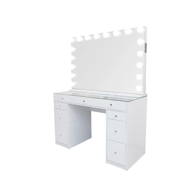 Makeup Cosmetic Cheap With Lighted Mirror Makeup Vanity Table
