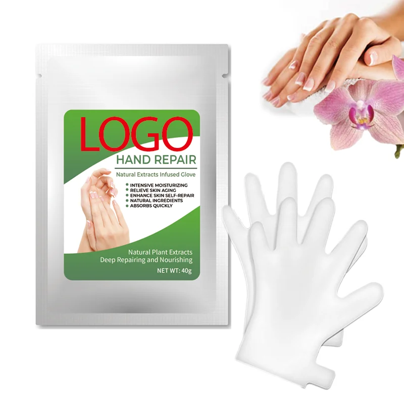 private label handmaske paraffin wax spa gloves and  anti aging moisturizing hand mask oem for dry skin