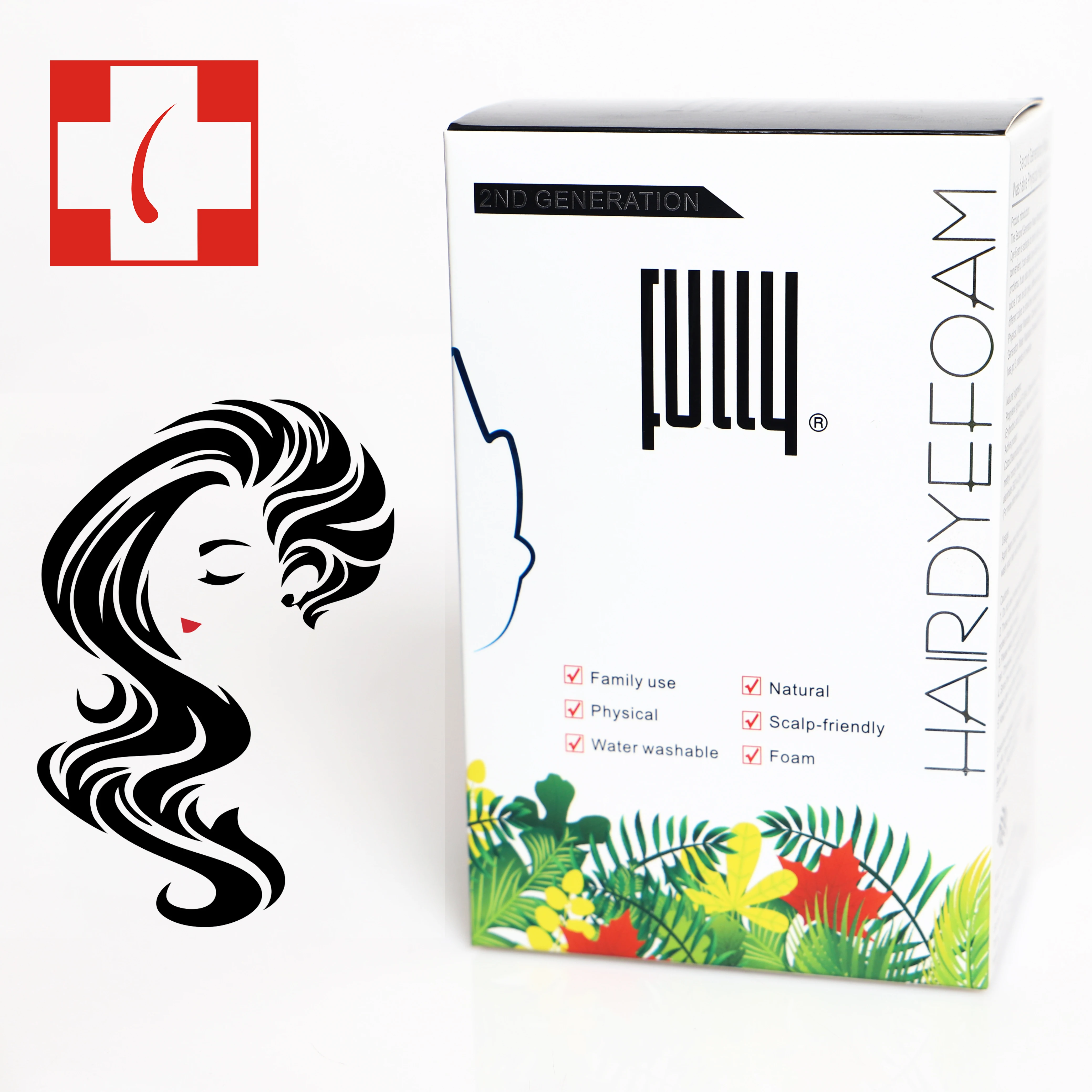 
Fully Wholesale Gray Hair Treatment Hair Color Dye Cream foam 