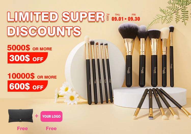 Free bag free logo complete fancy 12 piece artist very soft cheap makeup brush set