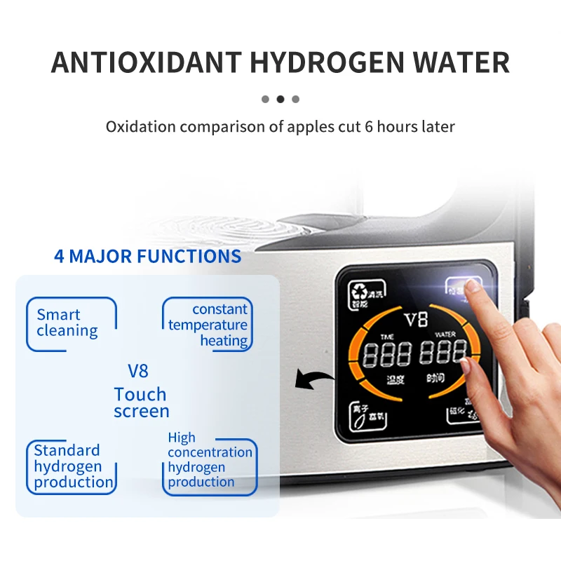 High Quality Electric Hydrogen Rich Kettle Water Ionizer Machine 2L SPE Rich Hydrogen Water Maker Generator Kettle