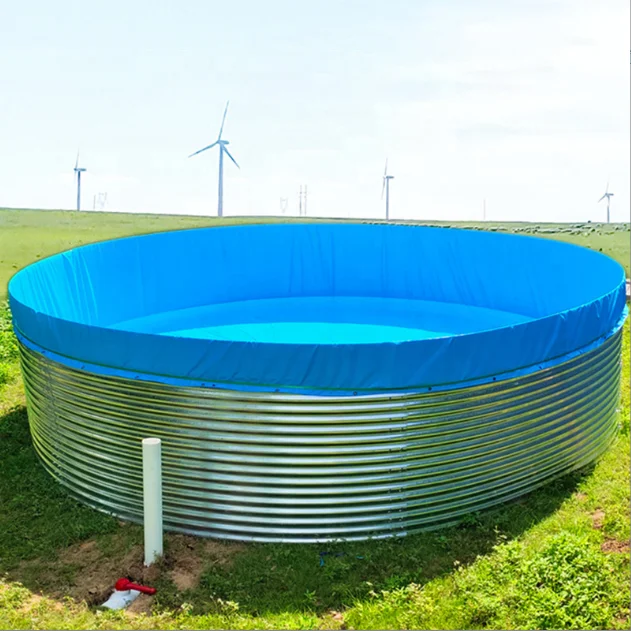 Hot Sale Collapsible PVC Tarpaulin Fish Farming Tanks Indoor Outdoor Biofloc Equipment Ponds