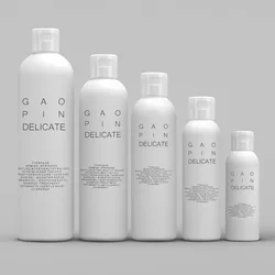 250ml 300ml 380ml 400ml 500ml Plastic Empty Bottles Soft Touch Matte White Packaging Flip Cap HDPE Bottle