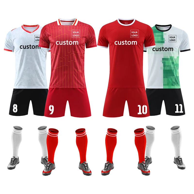 Футбольная форма с логотипом на заказ комплект футбольной формы спортивный костюм для мужчин тренировочный детская одежда