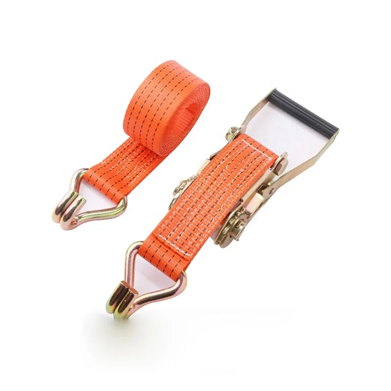 Heavy duty 2 дюймов 5 м возраст 6 8 10 15 ratchet сковать ремни карго строительные сцепительные с двойной