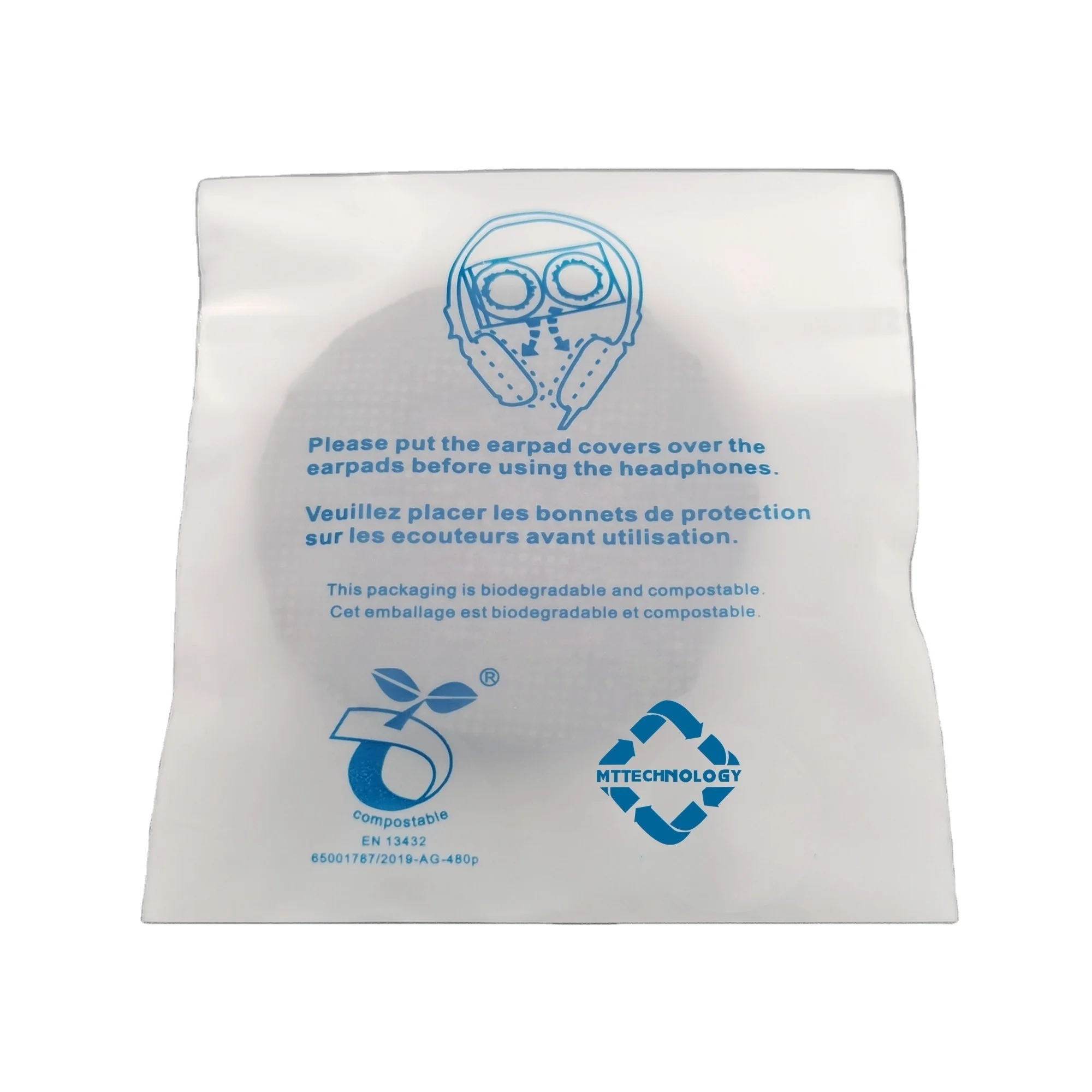 White Black Blue Pink Yellow Green Disposable IQon CT Headphone Cover