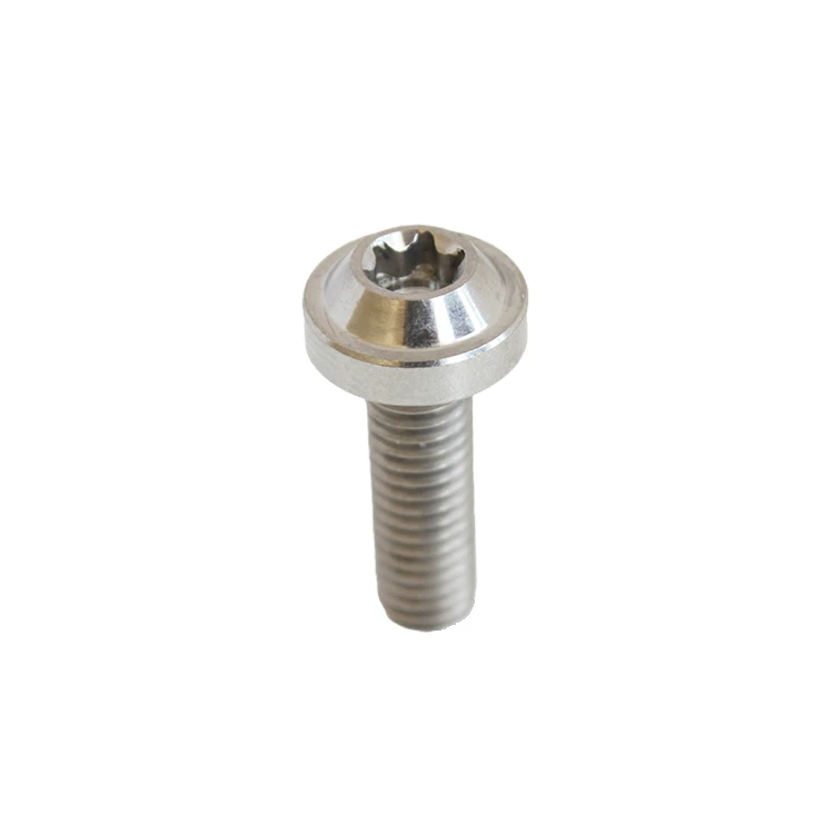 High strength custom M5 torx socket round head GR5 TC4 Ti-6al-4v titanium bolts titanium screws for motorcycle