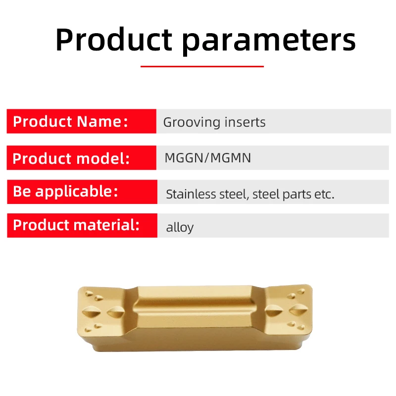 MGMN/MGGN High Quality Carbide Parting Grooving Insert CNC Lathe Cutting tool inserts Machining Stainless steel