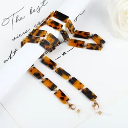 Высококачественная акриловая цепочка для солнцезащитных очков, держатель для очков, длинное ожерелье, многофункциональный браслет для очков на заказ