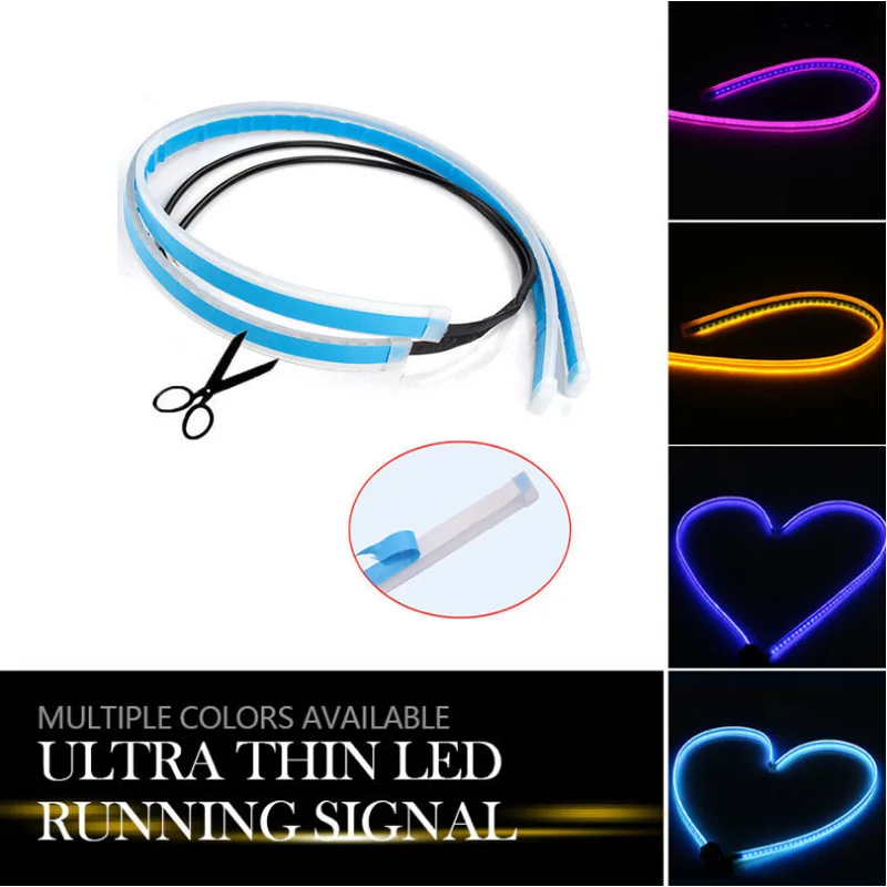 New 144smd white red flashing led drl open welcome lights car door warning light