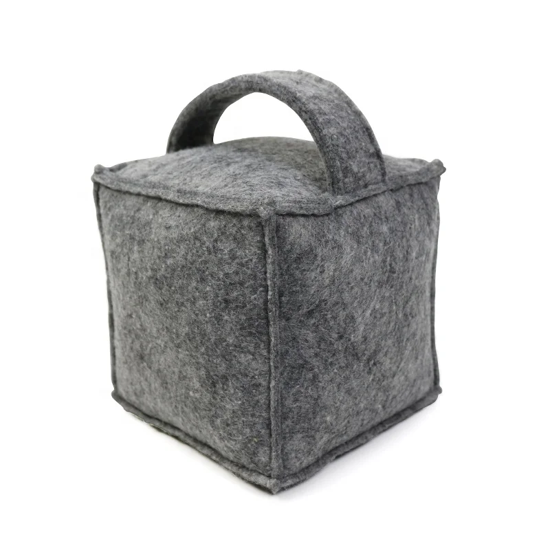 Felt fabric doorstop draft stopper draft guard for doors window draught excluder