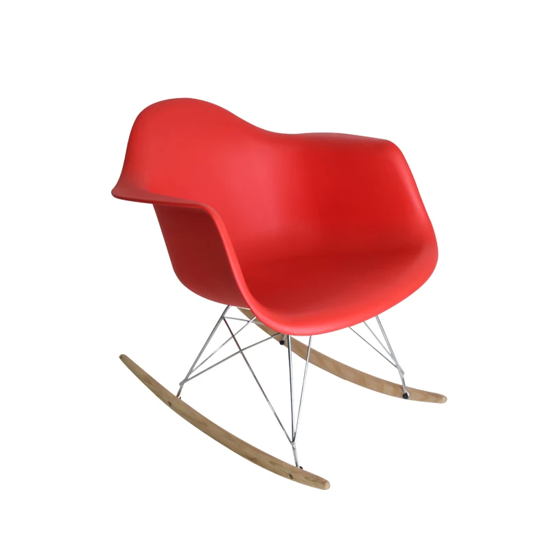 Домашняя мебель новый дизайн деревянные ножки кресло-качалка для гостиной пластиковое