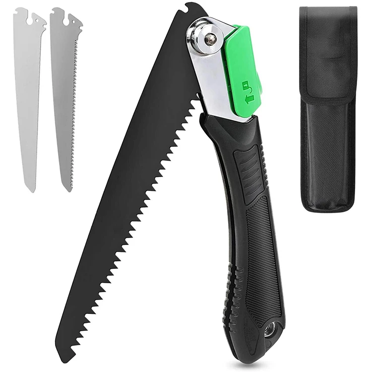 Folding Hand Saw Professional Camping Pruning Foldable Saw with Razor Tooth Sharp Blade Solid Grip