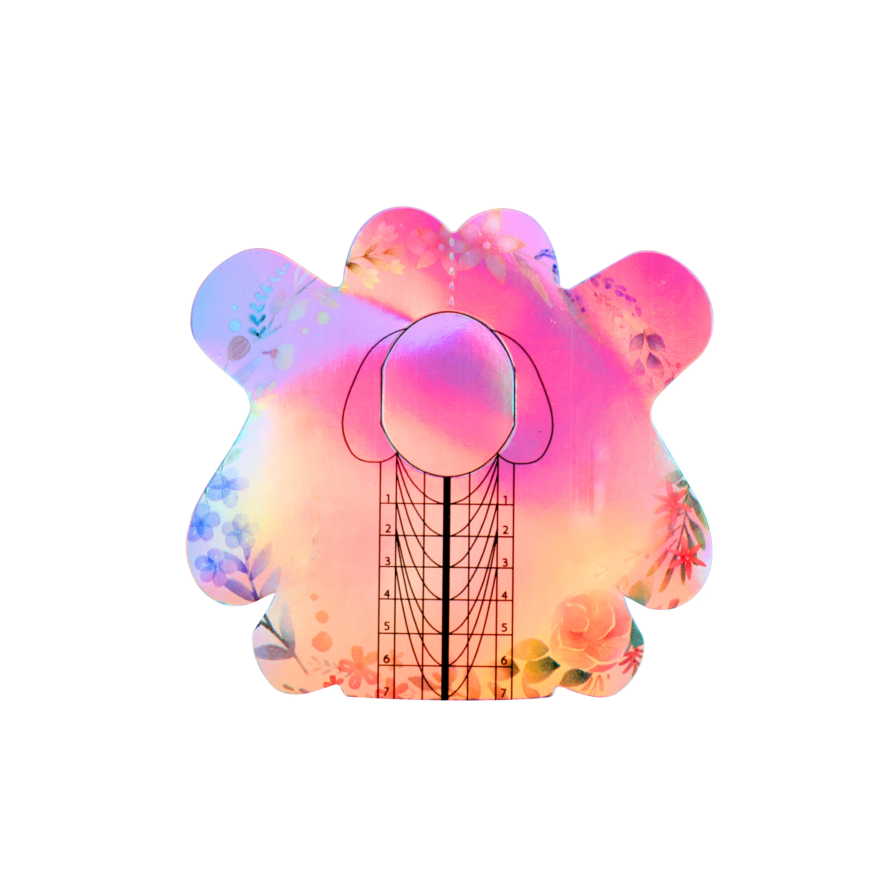 300pcs Rolls reusable aluminium gel nail form roll paper private label nail forms