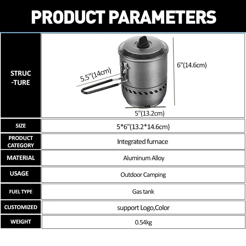 Hot sale four seasons portable backpacking mini gas aluminium reactor outdoor integrated picnic stove