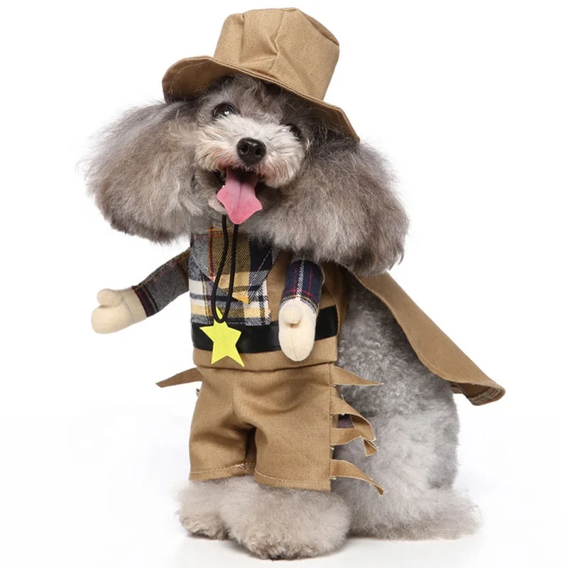 Стоячая одежда для домашних животных, смешная одежда для собак, одежда панды