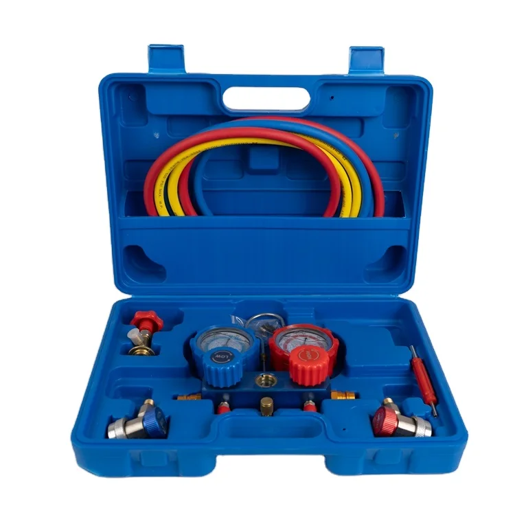 R134a High Quality Common Cool Gas Meter Refrigerant Manifold Gauge Set