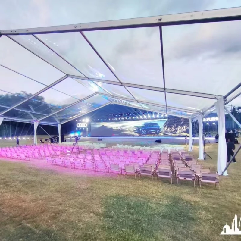 Big Clean Span Wedding Marquee Transparent Tent  for Outdoor Wedding Event Party